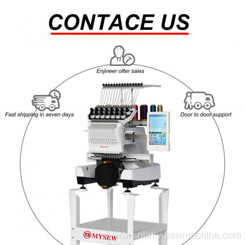 15 Needles Computerized Single Head Embroidery Machine